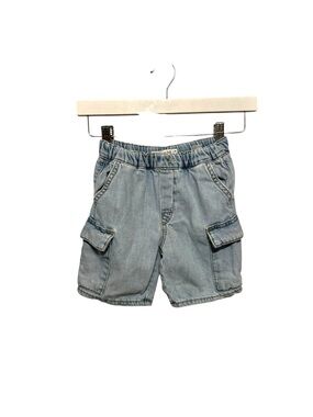 ⭐️ 5/$30 Zara Kids Denim Cargo Shorts size 18-24M